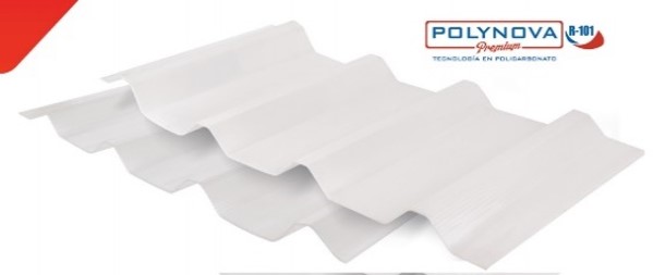 LAMINA R101 DE POLICARBONATO SOLIDO BLANCO